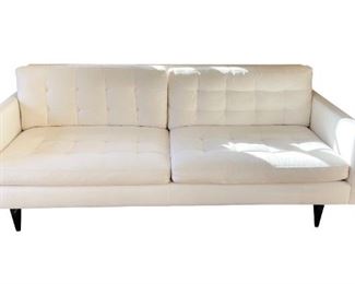 Crate and Barrel Petrie Mid Century Sofa
