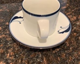 $90 - Ten (10)  Dansk coffee cups; 2 1/2 in. H and saucers