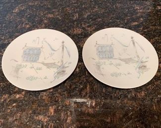 $24 - Two plates 6 in. diameter; Rosenthal Plaza designed by Raymond Loewy
