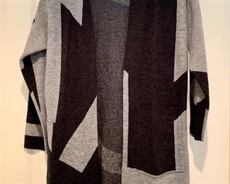$60 - #1 Eileen Fisher block print sweater; Size PM