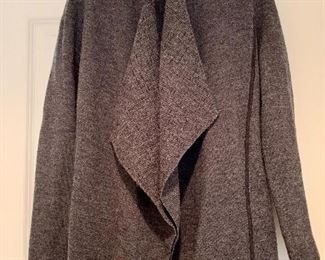 $75 - #3 Eileen Fisher shawl collar sweater; size S