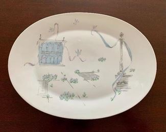 $25 - Rosenthal Porcelain platter 15 in. L x 11 in. W.; Rosenthal Plaza designed by Raymond Loewy