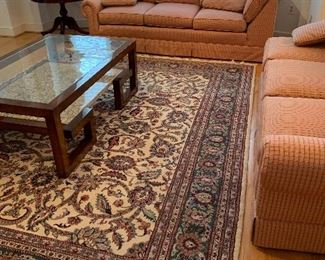 $495 - Machine made rug, 10 ft. 10 in. x 8 ft. (including fringe) 