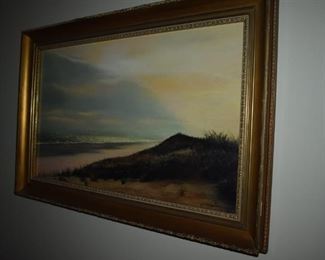 Framed Art signed by W. Martin -  The artist's work has been offered at auction multiple times, with realized prices recently ranging from the $300's up to $569 USD .