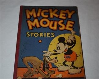 Antique/Vintage Books:  Mickey Mouse Stories by Walt Disney 1930's