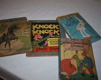 Antique/Vintage Books: Black Beauty, Knock Knock, The Jolly Twisters and Once Upon A Times Stories (100 pages of stories)