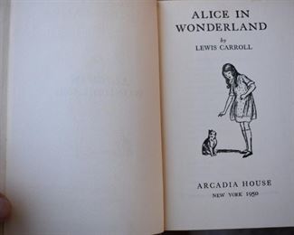 Antique/Vintage Books: Alice in Wonderland by Lewis Carroll 1950 edition