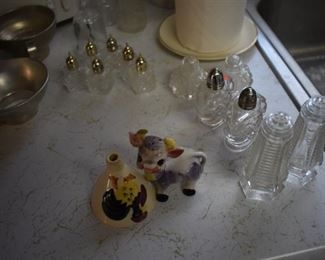 Collectible Glass Salt and Pepper Shakers and More!