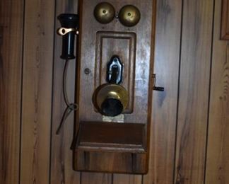 Antique Wall Phone in Beautiful Condition!