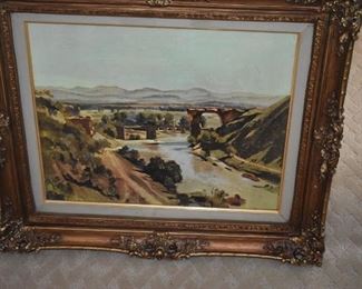 Beautiful Rococo Framed Oil