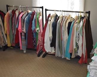 Loads of Great Vintage Clothing much more than what you see on these racks.