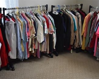 Loads of Great Vintage Clothing much more than what you see on these racks.