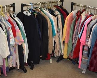 Loads of Great Vintage Clothing much more than what you see on these racks.