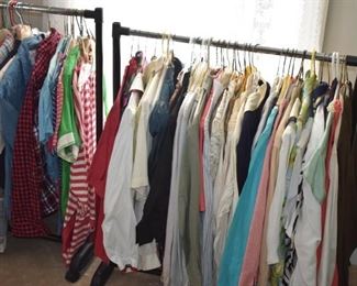 Loads of Great Vintage Clothing much more than what you see on these racks.