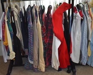 Loads of Great Vintage Clothing much more than what you see on these racks.