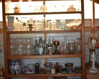 Lots of Collectible Items on these Shelves