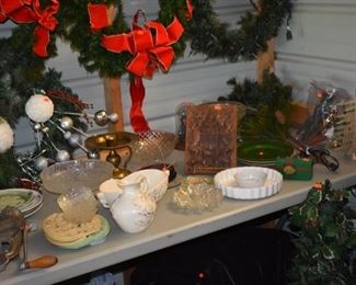 Collectibles and More! Even a Vintage Sausage Grinder and Christmas Items!