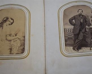 Antique Photo Album with lots of Antique Photographs and Tintypes