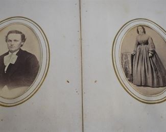 Antique Photo Album with lots of Antique Photographs and Tintypes