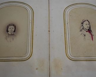 Antique Photo Album with lots of Antique Photographs and Tintypes