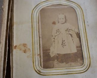 Antique Photo Album with lots of Antique Photographs and Tintypes