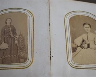 Antique Photo Album with lots of Antique Photographs and Tintypes