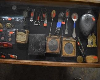 Collectibles from a Silver Flask to Pocket Knives to Tintypes