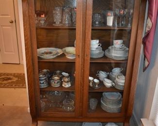 The China and Glassware are selling but this cabinet is Going with the Family