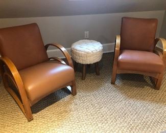 Mid-Century Modern Leather Chairs