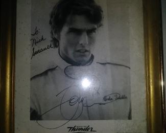 Autographed Tom Cruise photo