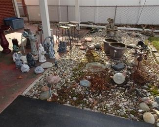 Garden figures, statues, animals, and other creatures.  Nicer rooster weathervane too.