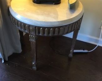 Round Marble top table = $145