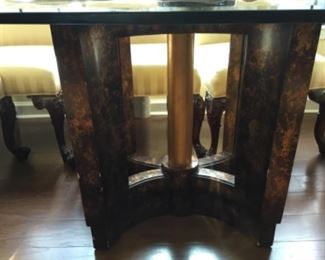 Base of glass top dining table