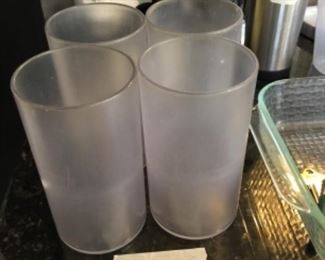 Set of 4 glasses - plastic - $4.00