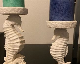 Seahorse candle holders