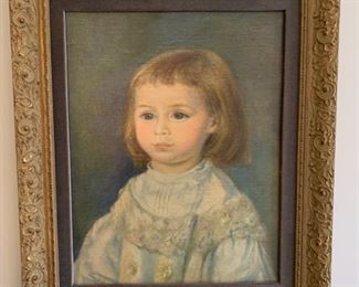 Antique portrait of a child 