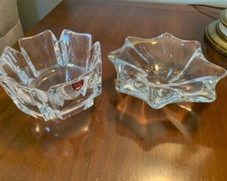 Orrefors and Baccarat