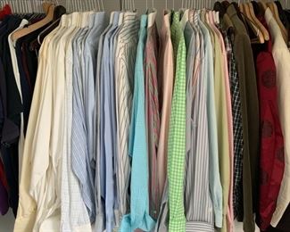 Men’s shirts, sizes M-L—Ralph Lauren, Pink, Brooks Bros and others