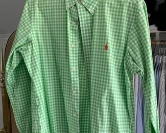 Men’s shirts, sizes M-L—Ralph Lauren, Pink, Brooks Bros and others