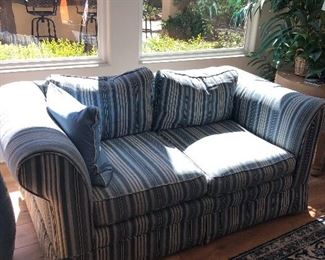 Blue and white small sofa! 