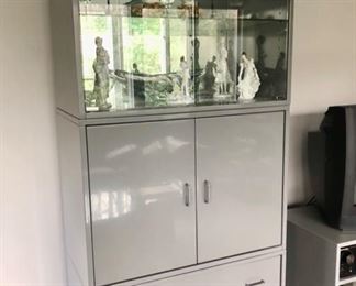 Display cabinet with collectibles 