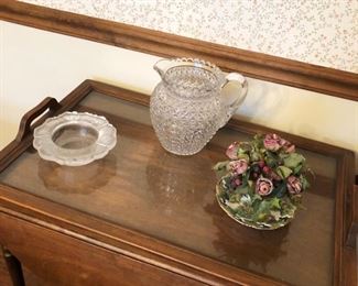 Vintage Tea Cart, with drawer, drop leaves, and butler's tray