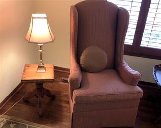 Wing Chairs - have two matching beside organ stool end table.