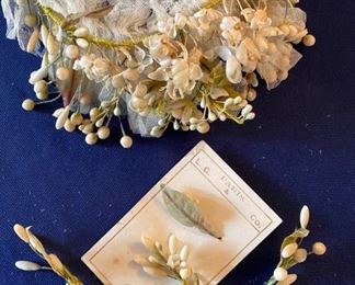 1914 Bride's Headpiece made of wax berries