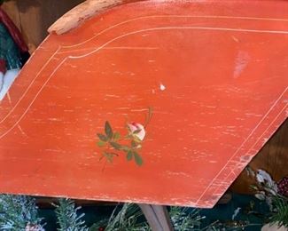 Antique Sleigh / Cutter, Child Size, c1890, ALL ORIGINAL with painted design