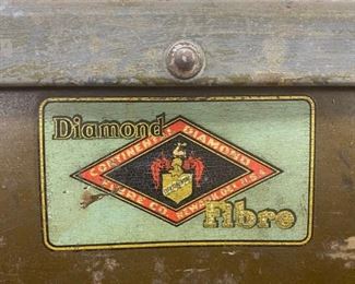  Continental Diamond Fibre Co., Newark, Delaware "Diamond Fibre" Crate, Closeup