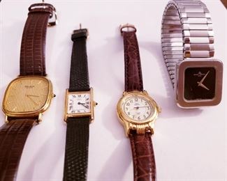 Bulova watch, Seiko watch, Timex Indiglo watch, Baume & Mercier watch