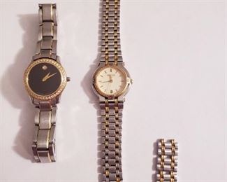 Gucci Watch with extra links, Movado Watch