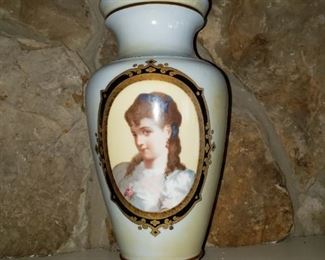 Antique portrait vase