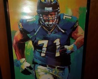 Tony Boselli- Pride of the Jaguars framed poster 